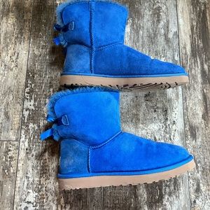 Royal Blue Bailey Bow UGGS